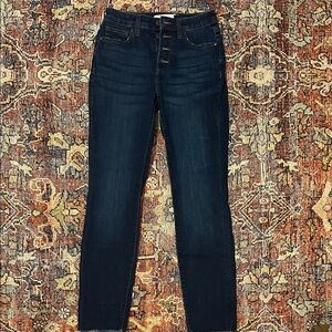 LC Lauren Conrad High Rise Dark Indigo Jeans